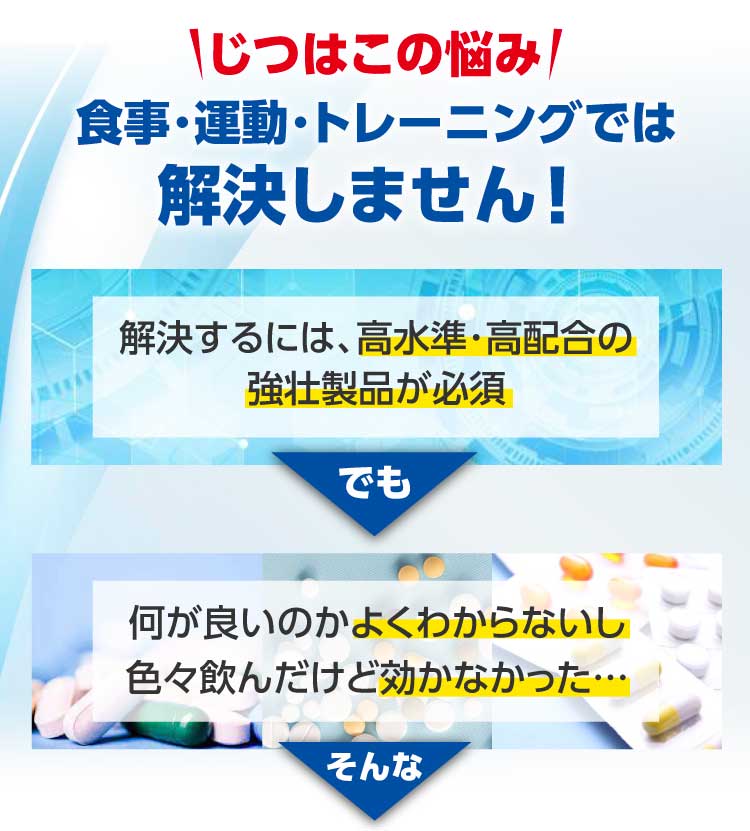 じつはこの悩み食事・運動・トレーニングでは解決しません!